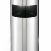 17l stainless steel trash can with ashtray