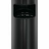 17l trash cans with ashtray, black color
