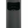 17l trash can with ashtray, anthracite color