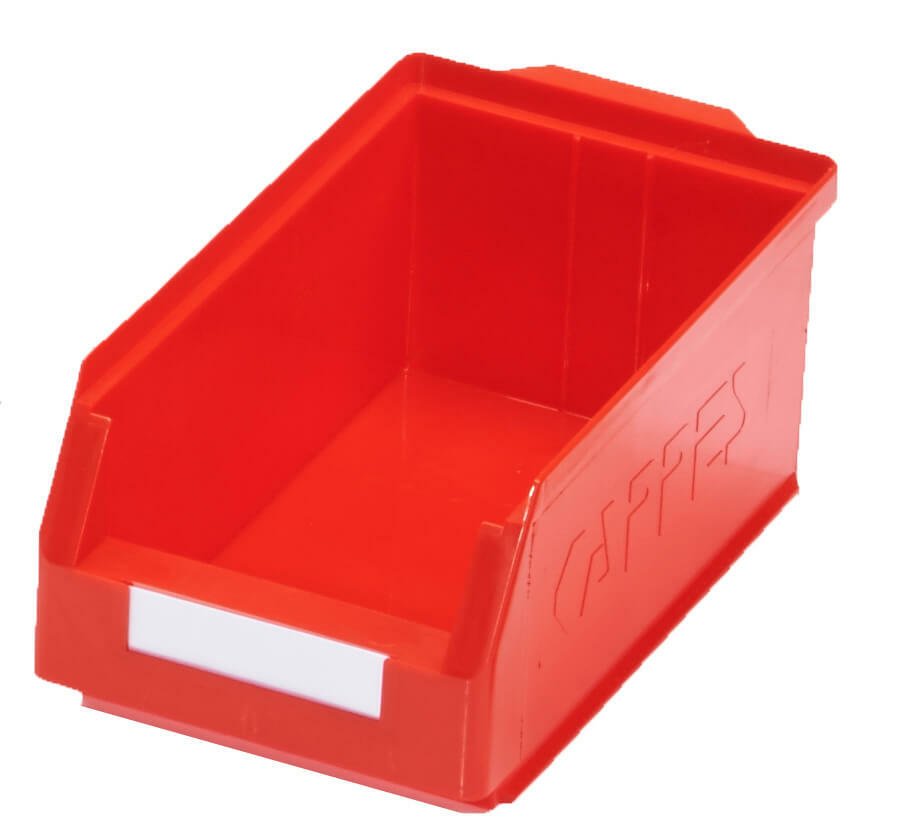 Raudonos spalvos plastikinės dėžutės KAPPES GS5