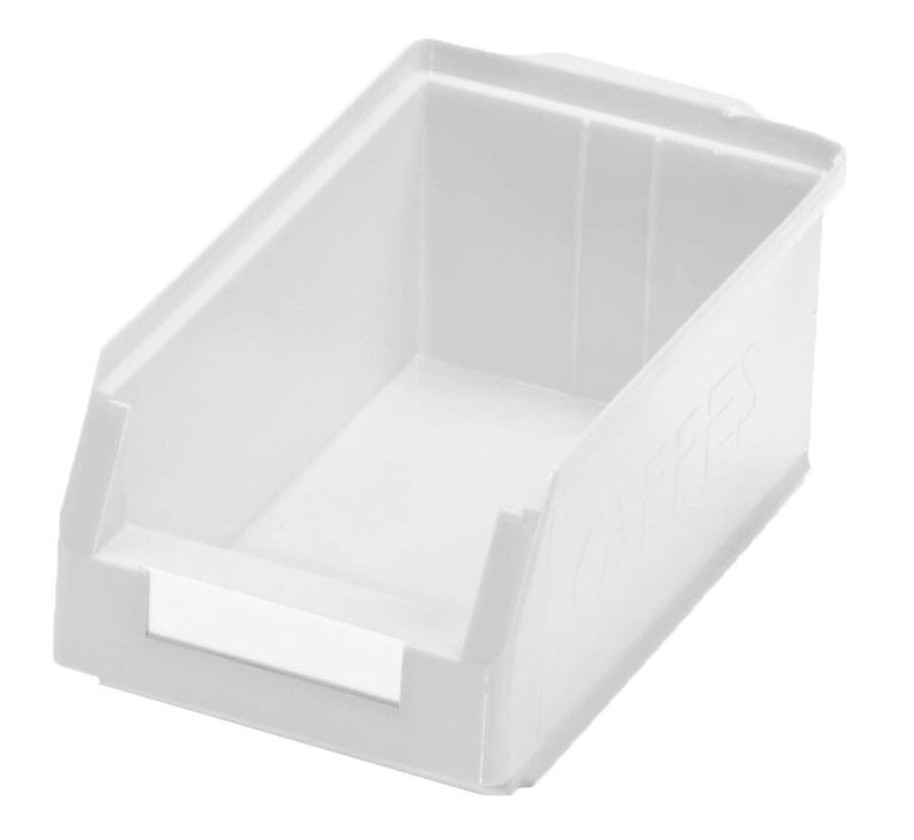 Natūralios pilkos spalvos plastikinės dėžutės KAPPES GS5
