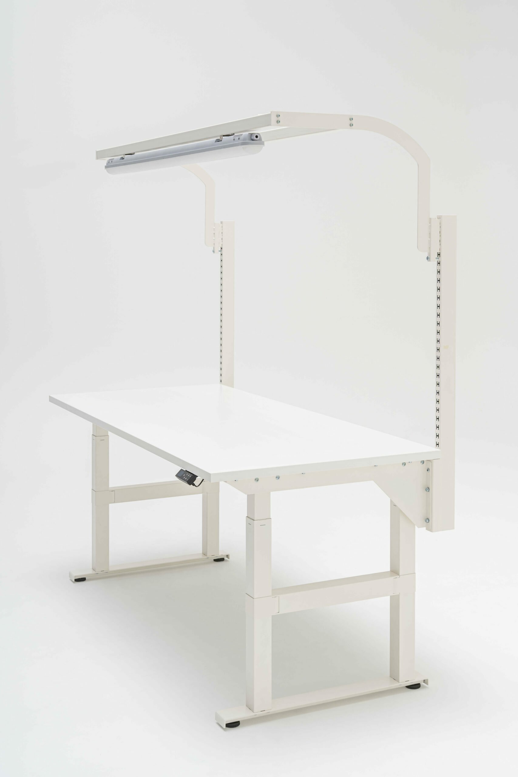 Packing table with lighting module