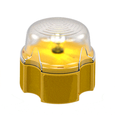 Акумуляторний світлодіодний ліхтар для бар'єрів і конусів