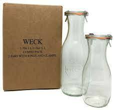 glass bottle with cap WECK