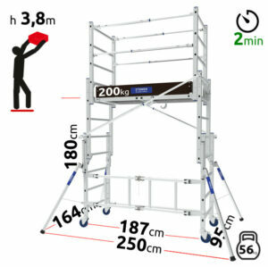 Telescopic tower Z TOWER 30 - 180cm