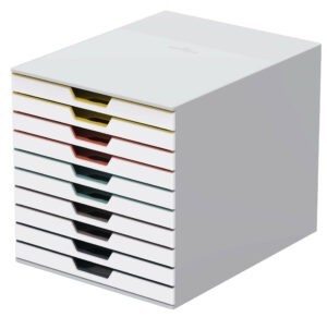 10 Drawer block for documents and small items VARICOLOR