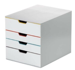 Bloc 4 tiroirs pour documents et petits objets