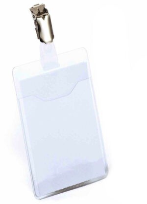 25 holders for 60x90mm name cards with semi-open front, with rotating clip 810719