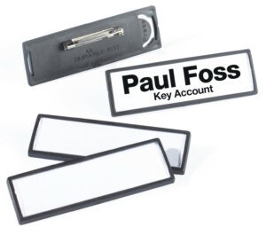 25 holders for 67x17mm name cards with pin 813301