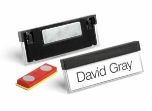 DURABLE magnetic holders for name cards 67x17mm 850501