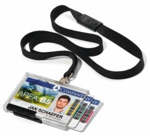 10 holders for 3 ID cards with strap 892501