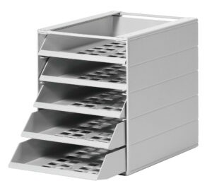 Block of 5 open pull-out A4 drawers DURABLE 1712003050