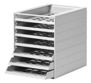Block of 7 open pull-out A4 drawers DURABLE 1712002050
