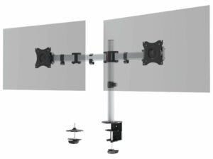 Desk mount bracket for two monitors SELECT 509523