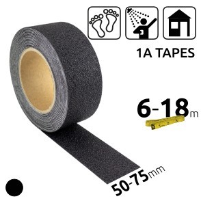 Non-slip tapes for wet rooms