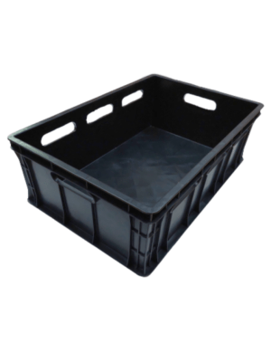 czarne plastikowe pudełko, euro-box