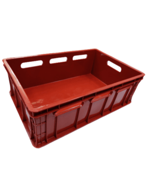 Rote Eurobox für Fleisch, Box für Fleisch, rote Box