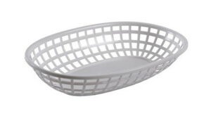 white basket for serving